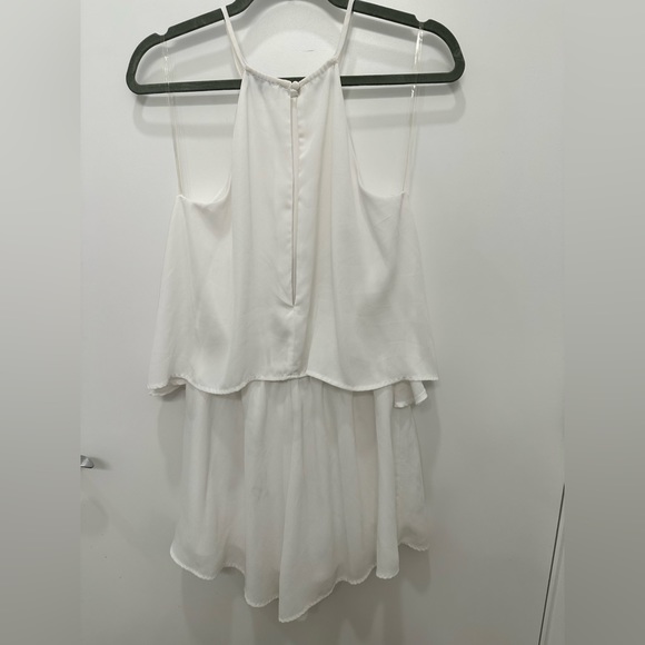 Charlotte Russe White Halter Romper size M - Picture 2 of 3